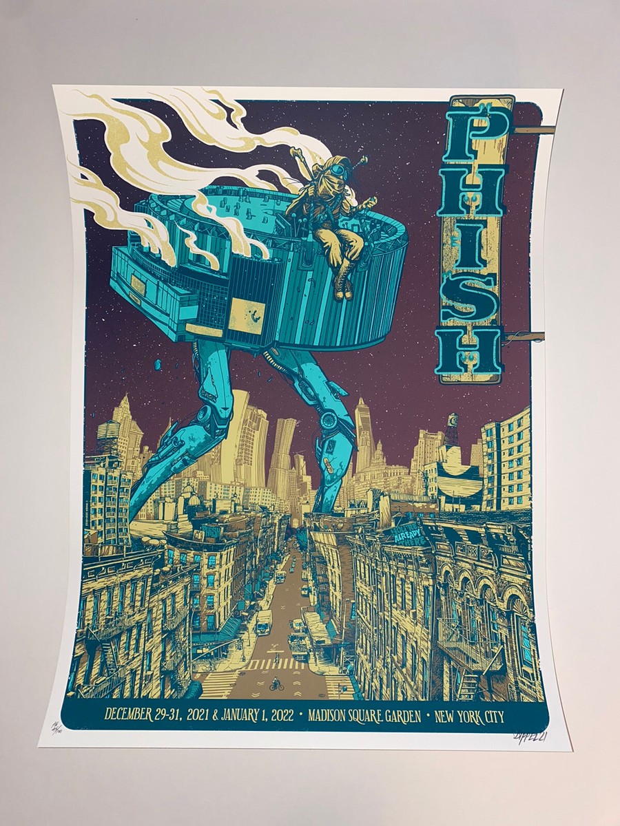 Phish Poster Official New Years Run MSG NYC 21/22 Silkscreen S/N X
