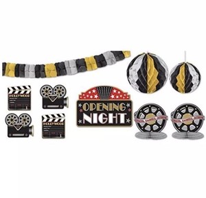 Movie Room Decorating Kit Hollywood Party Decorations Streamers