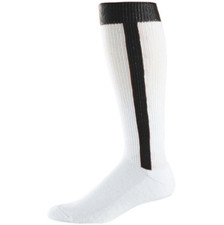 AUGUSTA - SMALL 7-9 NWT - STIRRUP Sock White W/Black Stripe STYLE 6011