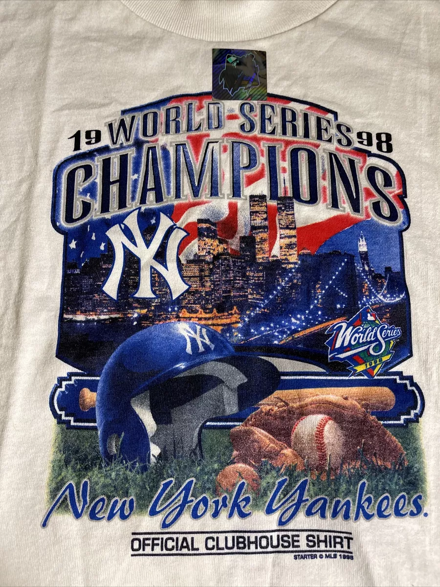 Vintage 1998 New York Yankees World Series Champions Starter T-Shirt Kids  Large