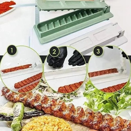 Kebab Press Bbq Meat Skewer Machine Portable Single Row Kebab Makers - Picture 11 of 14