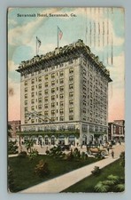 1915 Savannah Hotel Savannah Georgia GA Cartolina