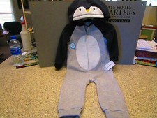 CARTER'S Long Sleeve Jumpsuit/Jammies W Character Hoodie Toddlers Size 18M NWT