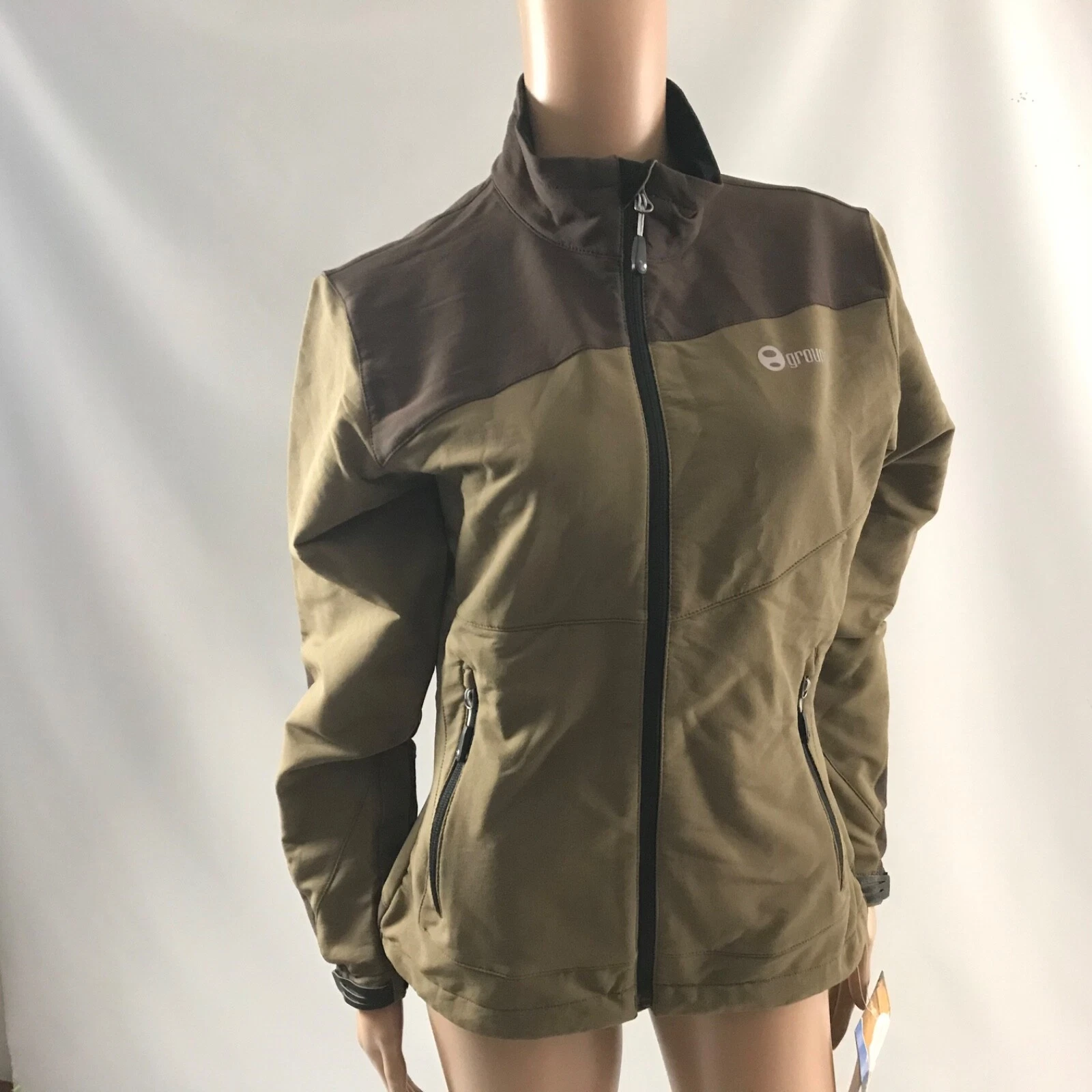 Ground Zuni Men's Jacket Size S Skiing Winter Waterproof Earth Brown Zip Up New