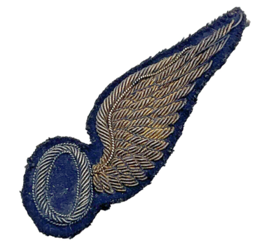 Erster Weltkrieg britisches Royal Flying Corps RAF RFC Beobachter halber Flügel Patent Bullion 1 - Bild 1 von 2