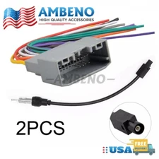 For Jeep Dodge Wrangler Car Stereo Radio Cable Adapter Wire Harness&Antenna