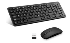 Combo De Teclado Y Mouse Inalambricos Compact Slim Para Inal mbrico Color Gris