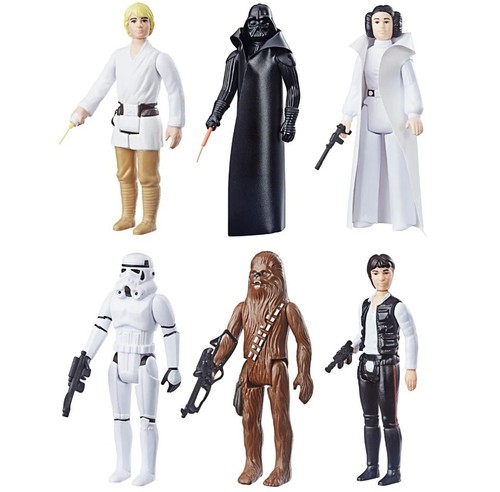 Star Wars 3.75" Retro Collection 6-Pack Vintage Kenner Exclusive New Sealed ⚪️⚫️ - Picture 8 of 8
