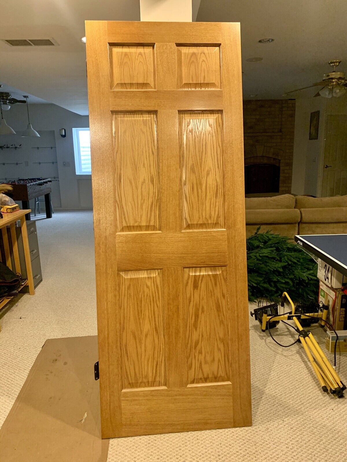 Steves & Sons 32 in. x 80 in. 6-Panel Unfinished Red Oak Interior Door Slab  G-N6406NNNAC99 - The Home Depot