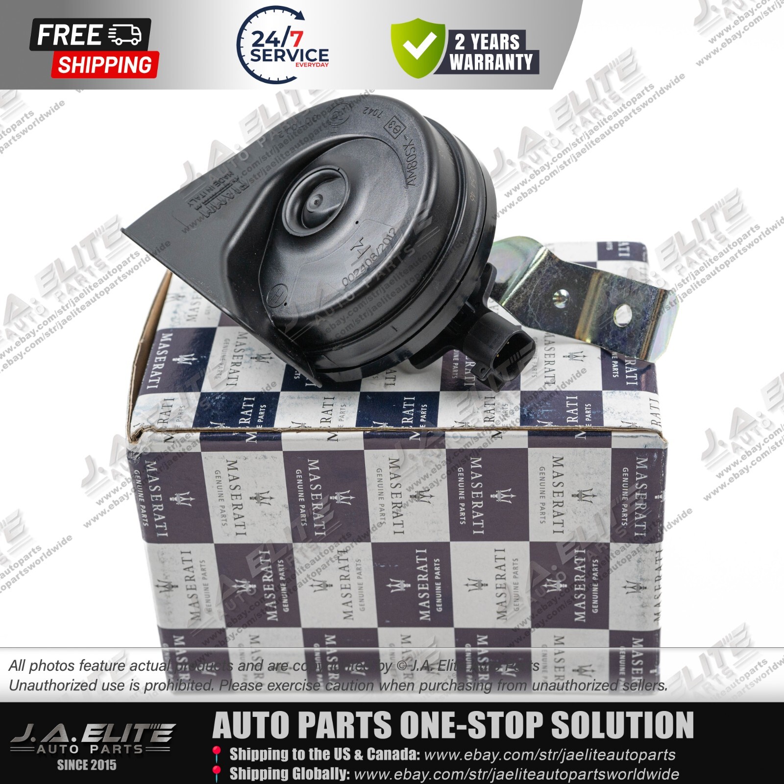 Genuine Left Side High Note Horn fits Maserati Quattroporte (2014+) 670038114