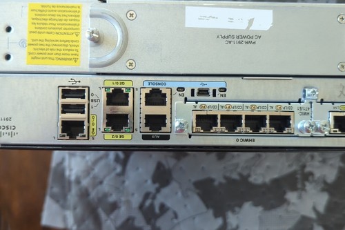 CISCO CISCO2911 Integrated Service Router With 2 Installed Expansion Cards - Afbeelding 5 van 6