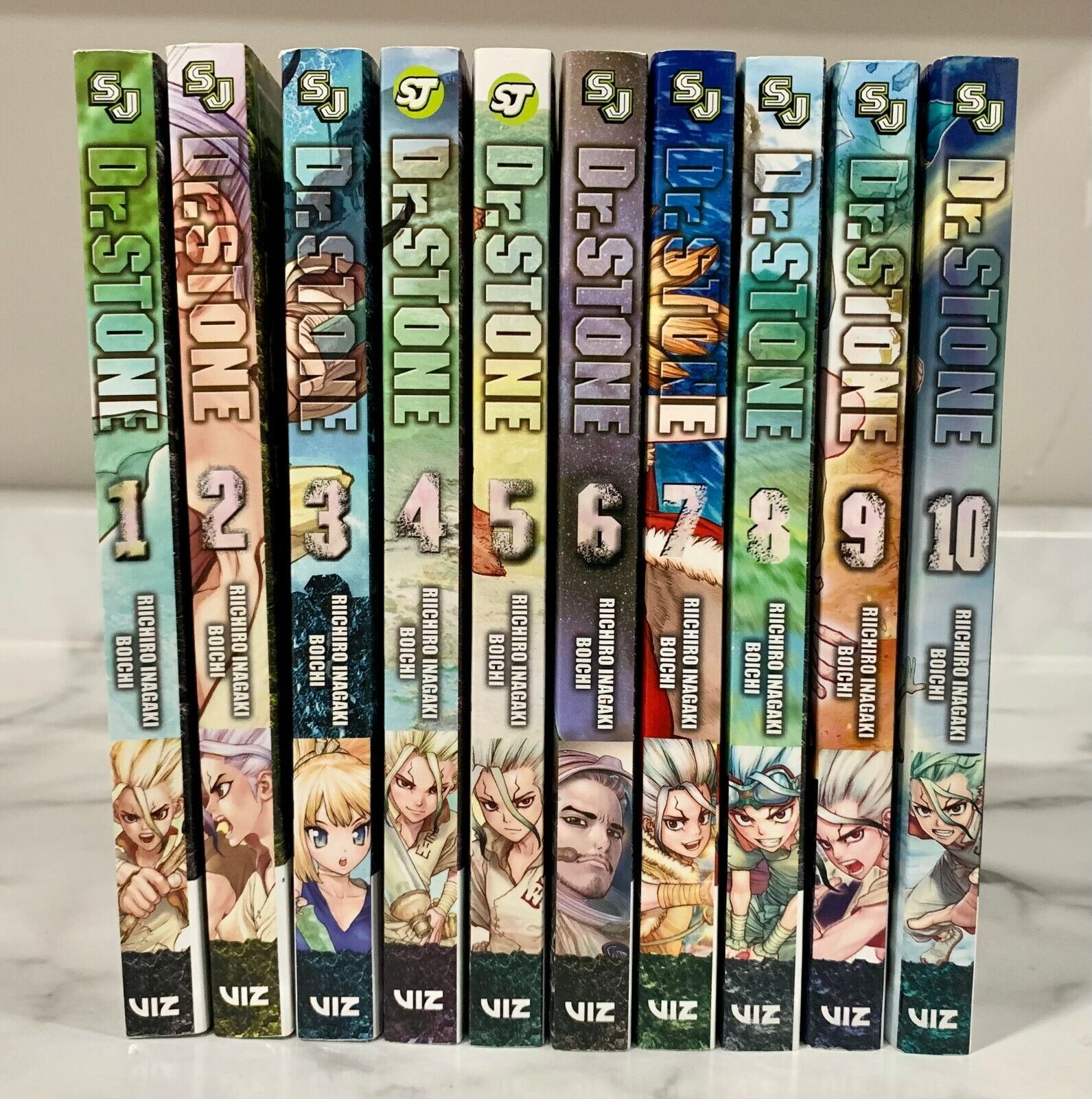 Dr. Stone (Volumes 1-10) English Manga Graphic Novels By Riichiro Inagaki |  Ebay