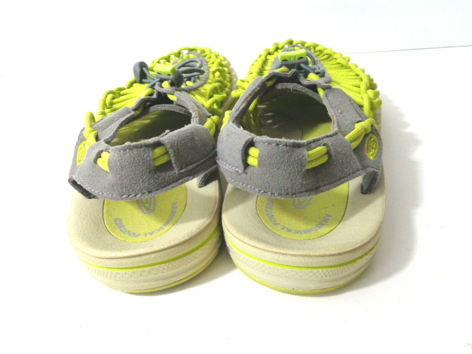 KEEN Uneek EU 38 US 7.5M Chartre Gray Woven Cord Water Sneaker Sandal Shoe