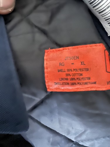 Red Kap Hi-Vis Perma-Lined Panel Jacket SC5 Navy small Med-lg-xl 2xl 3xl 4xl - Picture 3 of 6