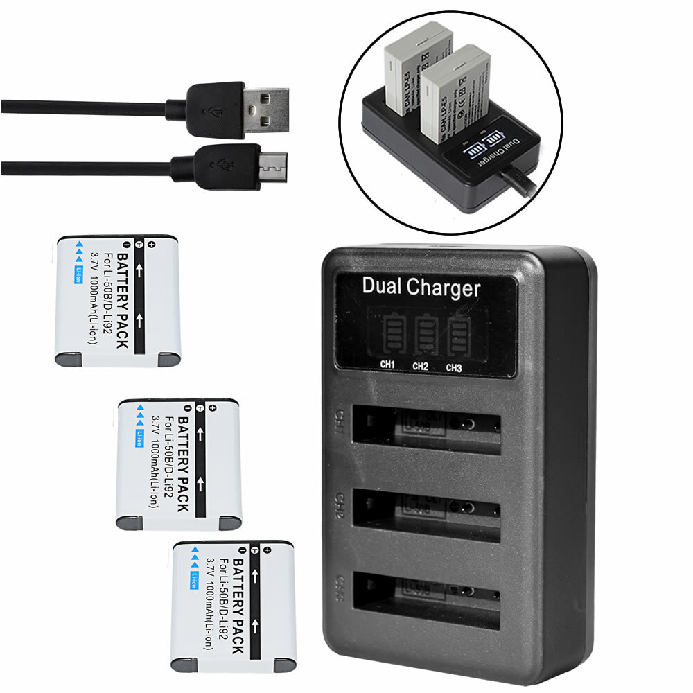Vhbw Akku Set – 3x 600 MAh, Kompatibel Mit Kodak PixPro FZ151, FZ201, SL10, SL25, SPZ1 (Ersatz Für LB-052)