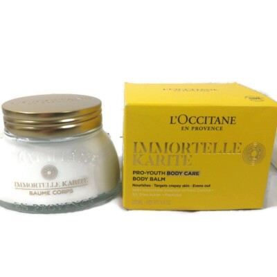 L'Occitane Immortelle Karite Pro-Youth Body Balm 200 ml / 6.9 Oz NIB