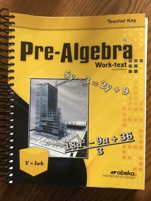 Abeka Pre-Algebra Teacher Key Third Edition - 8th Grade