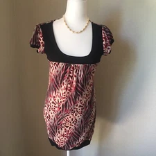 Candy Rain Women's  Tunic, size S Animal polyester, spandex #0636