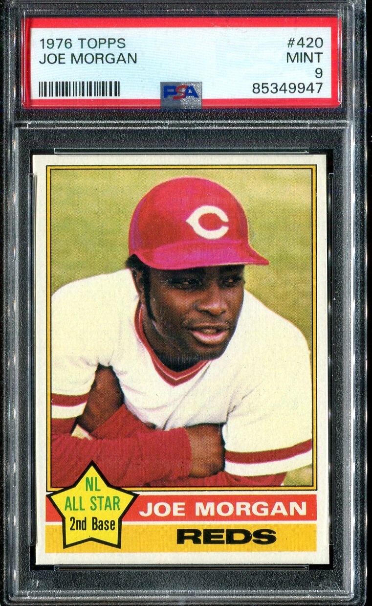 1976 Topps #420 Joe Morgan PSA 9