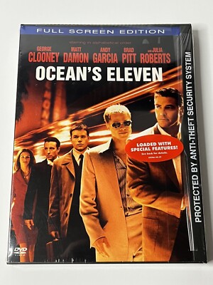 Ocean's Eleven (DVD, 2001, FF, Snap case). New, Sealed, FREE SHIPPING.