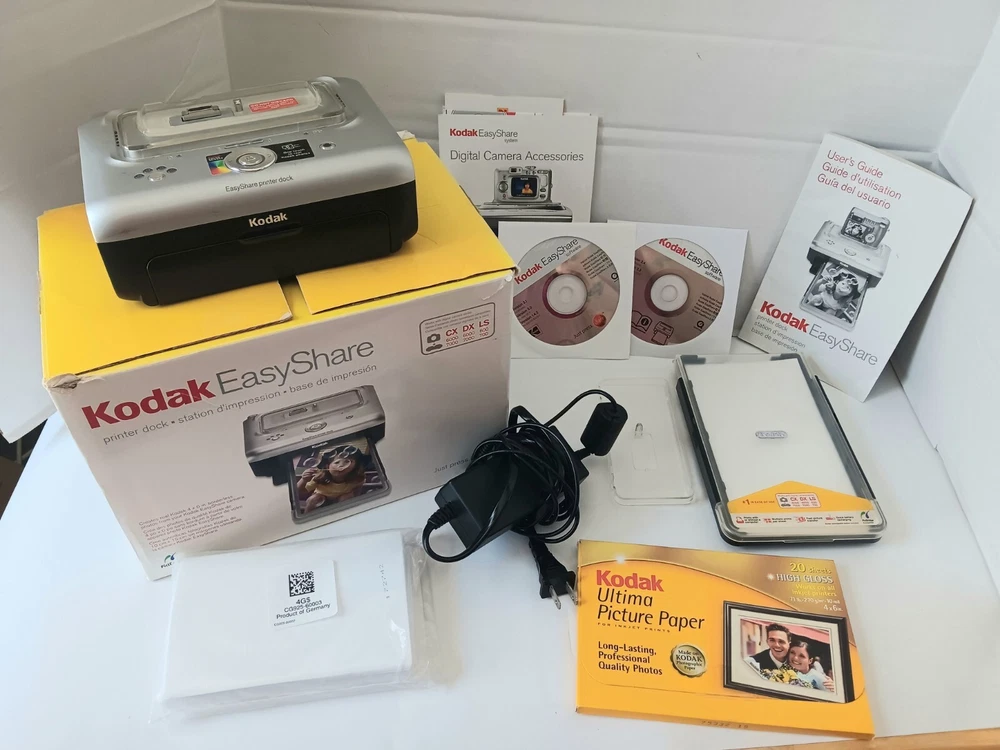 Kodak EasyShare Photo Printer Camera Dock CX DX LX Tested Works W/ Picture Paper