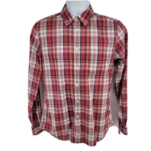 Paul Smith Tailored Fit Red Plaid Long Sleeve But… - image 1