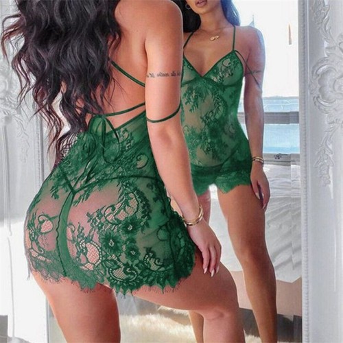 Conjunto de ropa interior erótica de encaje para mujeres Prendas para dormir Ropa de dormir Regalo Lencería sexy - Imagen 3 de 12