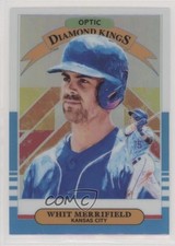 2019 Donruss Optic Diamond Kings Carolina Blue & White Prizm Whit Merrifield y0i