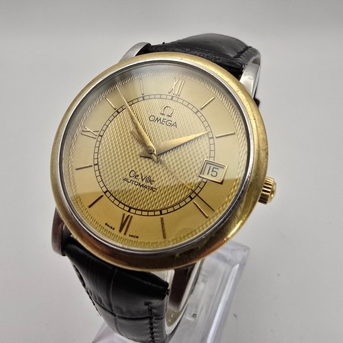 OMEGA DE VILLE MENS WATCH GOLD PLATED VINTAGE SWISS AUTOMATIC ...