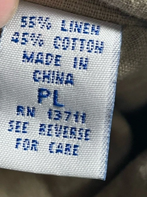 Marsh Landing Petites Linen Blend Blazer Women’s PL Large — 第 4/4 张图片