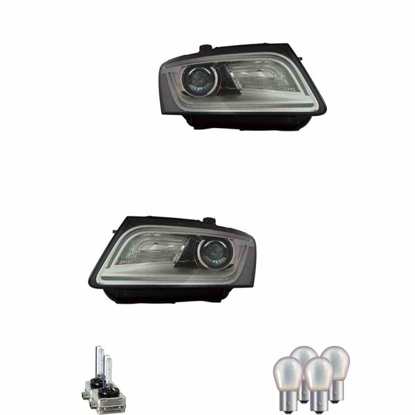 Scheinwerfer Hauptscheinwerfer Set Bi-Xenon LED FüR Audi Q5 Inklusive Lampen-image
