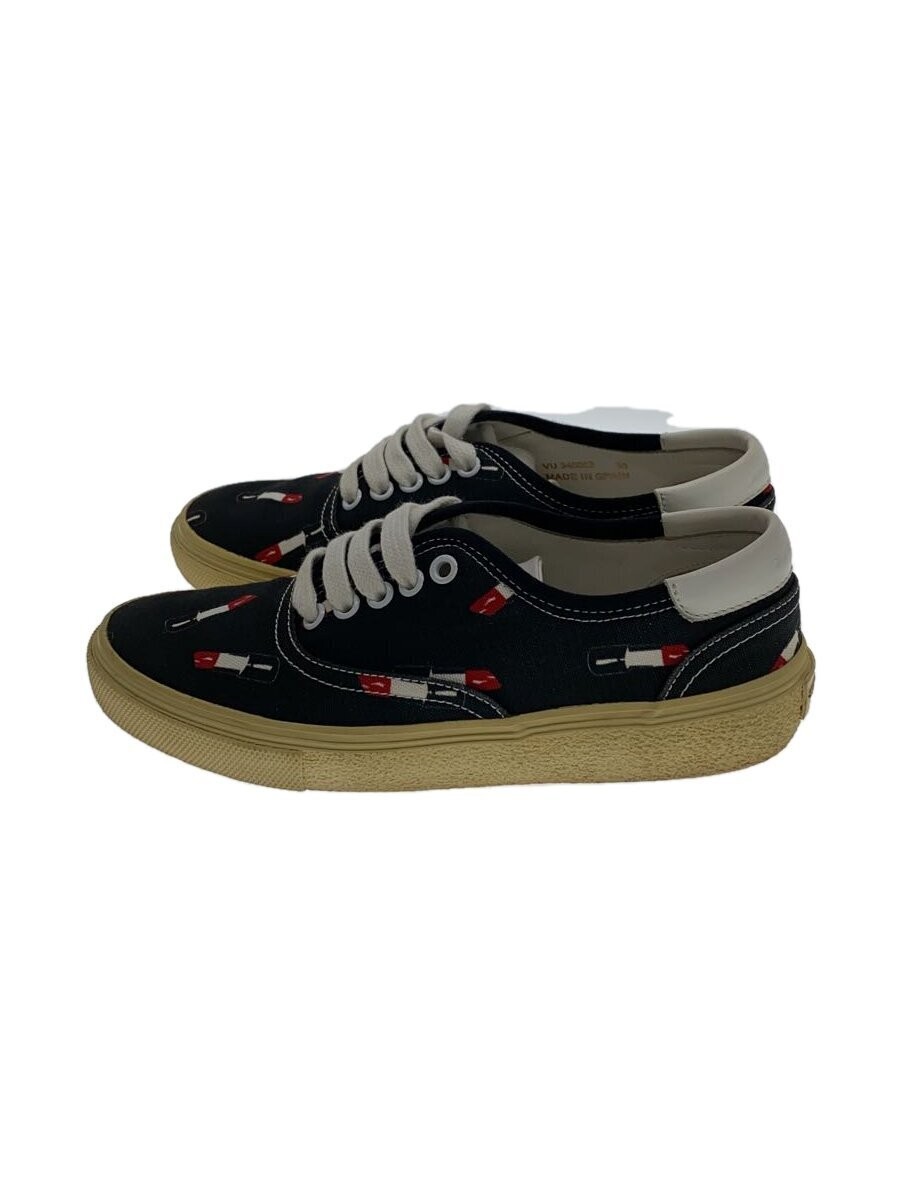 Saint Laurent Black Canvas Low-Cut Sneakers Size 36 Style Vu 345062