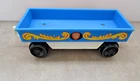 1973 Fisher Price Little People Circus Train Vtg Toy Zoo BLUE LION CAR ONLY