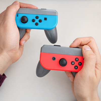 Nintendo Switch Joy-Con kompatibel: Controller Grip Aufsätze 2er Set Zubehör