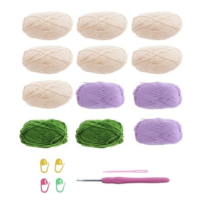 DIY Material Blumendecke Häkelset Handstricken Kreativ Handarbeit