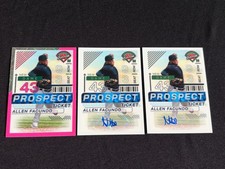 2024 Panini Prospects Allen Facundo PROSPECT TICKET AUTOS(2) + PINK PRIZM #/79