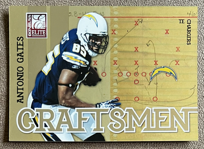 #ad 2011 Donruss Elite Craftsmen Gold #3 Antonio Gates 999 San Diego Chargers Card $0.99