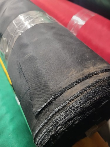 5 Foot Width Outdoor "Flag/tent" Fabric Black Old Stock Sold By The Yard