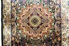 4X3 SPECTACULAR NEW 1200KPSI HI QLTY POWER LOOMED SILK NAINN DESIGN TURKISH RUG