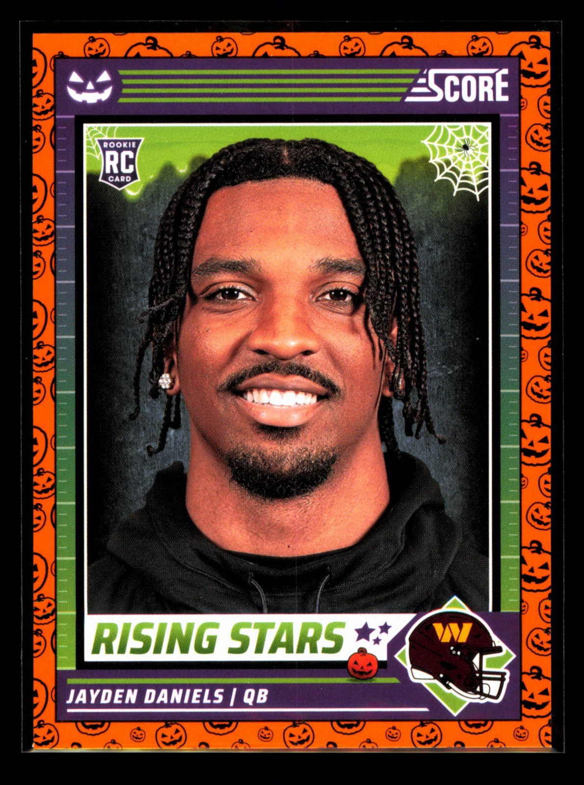 2024 Panini Score-A-Treat - Rising Stars Jayden Daniels #26 Orange Pumpkins (RC)