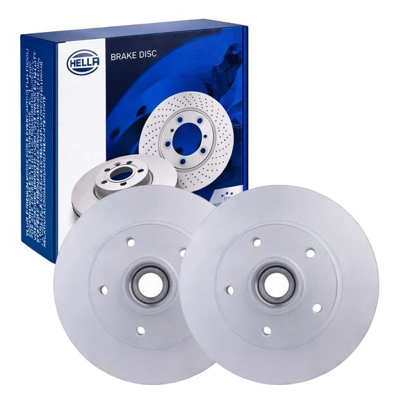 2X Hella Bremsscheiben 260Mm Hinten Passend FüR Renault Megane 55910PRO-image