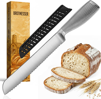 Ah® Scharfes Brotmesser Mit Wellenschliff Mit 20Cm KlingenläNge, Brotschneidemes