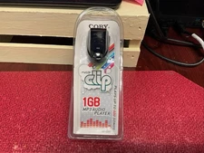 COBY 1GB MP-C582 MP3 Audio Player Clip Black Sealed NEW Vintage 500 Songs