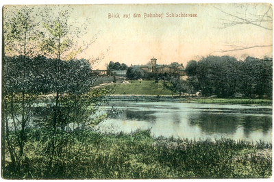 Postcard Berlin Schlachtensee/Zehlendorf view of the station 1911