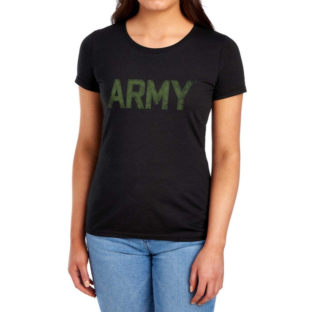 Camiseta para mujer tipo ejército con licencia ajuste regular SM-2X