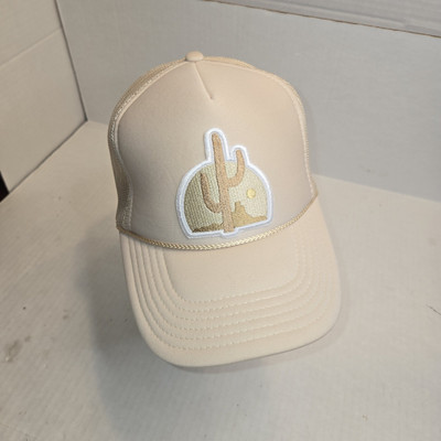 Truckers By Tams Mesh Trucker Hat Beige Mesa Scene