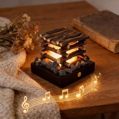 Tiny Campfire Night Light LED Cute Ambient Lighting Desk Lamp Room Decor
