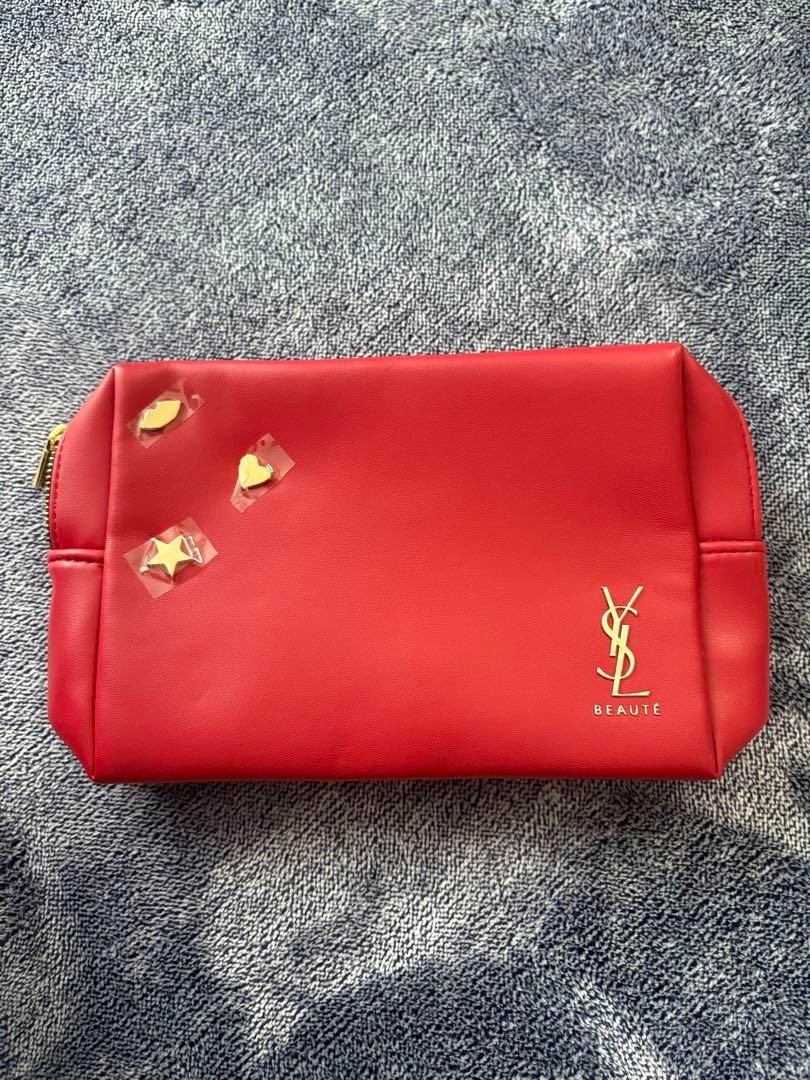 Borsa trucco Yves Saint Laurent Beaute pochette rossa novità regalo 22791