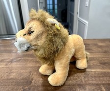 Vintage 1970s Steiff Leo Lion Plush 12 Standing Button In Ear Germany 0805/26