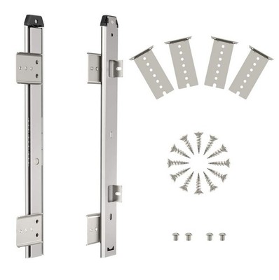 Sliding Keyboard Drawer Tray Hardware 12 Inches Slides Metal Silver Under Desk